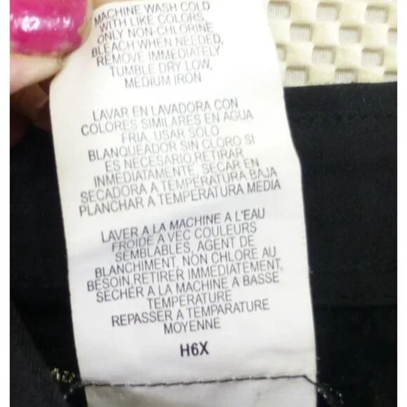 Wrangler Black Western Style Button-Up Shirt With Pinstripes Pearl Snap Cuffs Sm - Picture 6 of 7